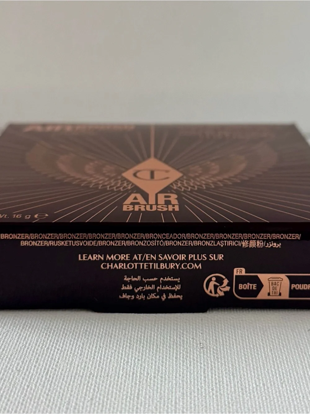 Charlotte Tilbury Airbrush Bronzer - 1 Fair- Full Size - NIB